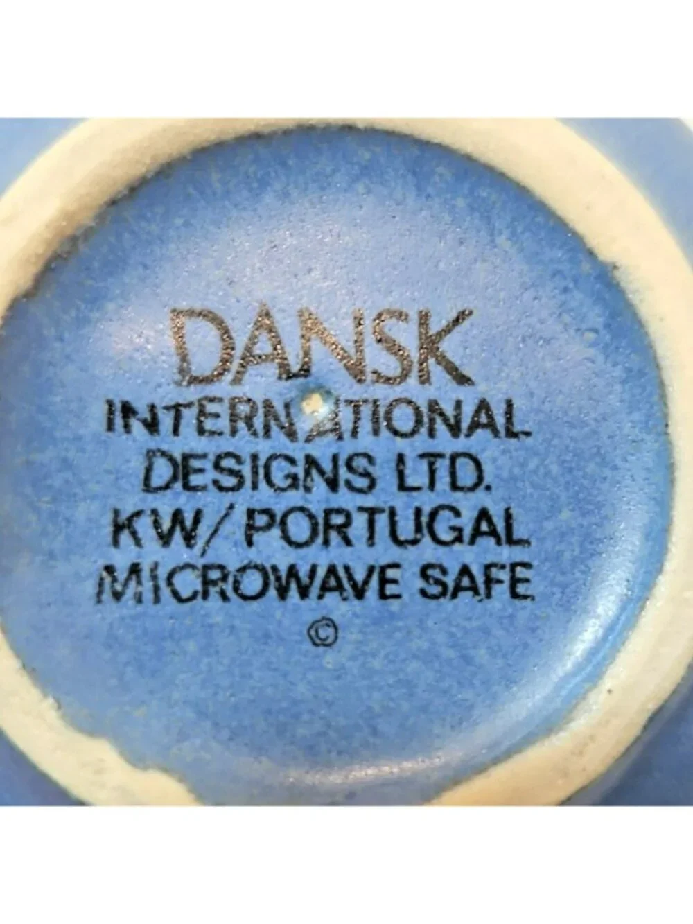 Vtg Dansk Mesa Sky Blue Stoneware 4